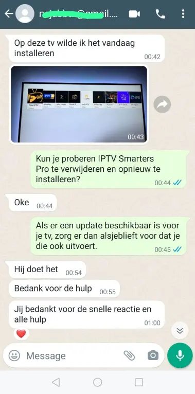 WhatsApp Beweis Kodi IPTV 4K — Top Service und Qualität